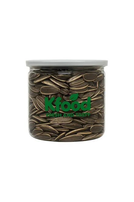 Salted black sunflower seeds 200g in a jar