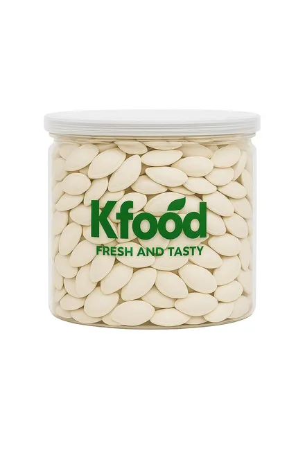 White pumpkin seeds 300g in a jar