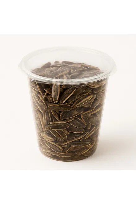 Salted black sunflower seeds 100g cup