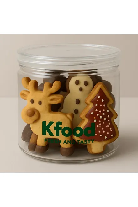 Christmas cookies in a jar