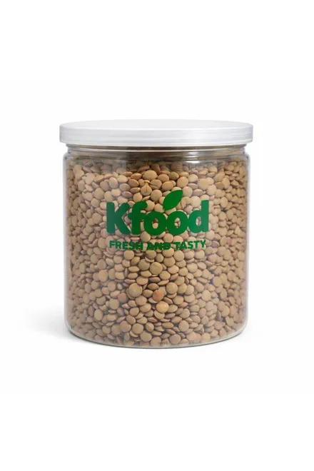 Premium large lentils 500g in a jar